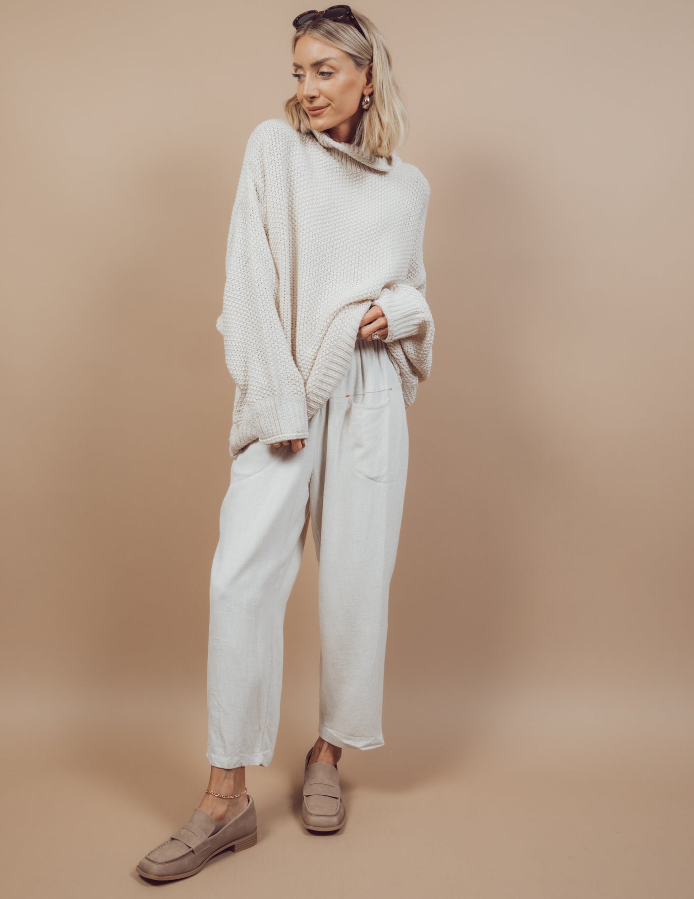 Shana Linen Baggy Pants