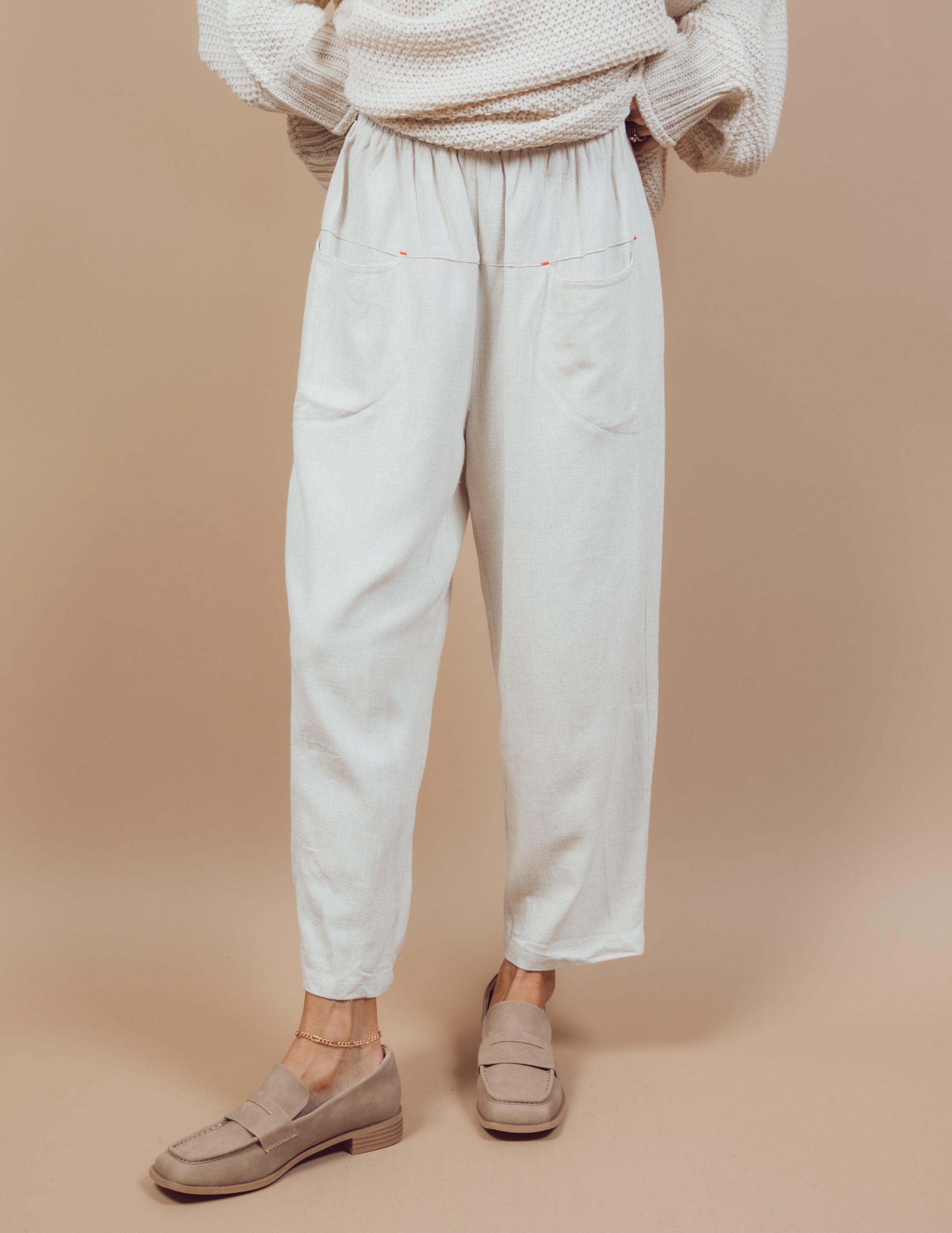 Shana Linen Baggy Pants