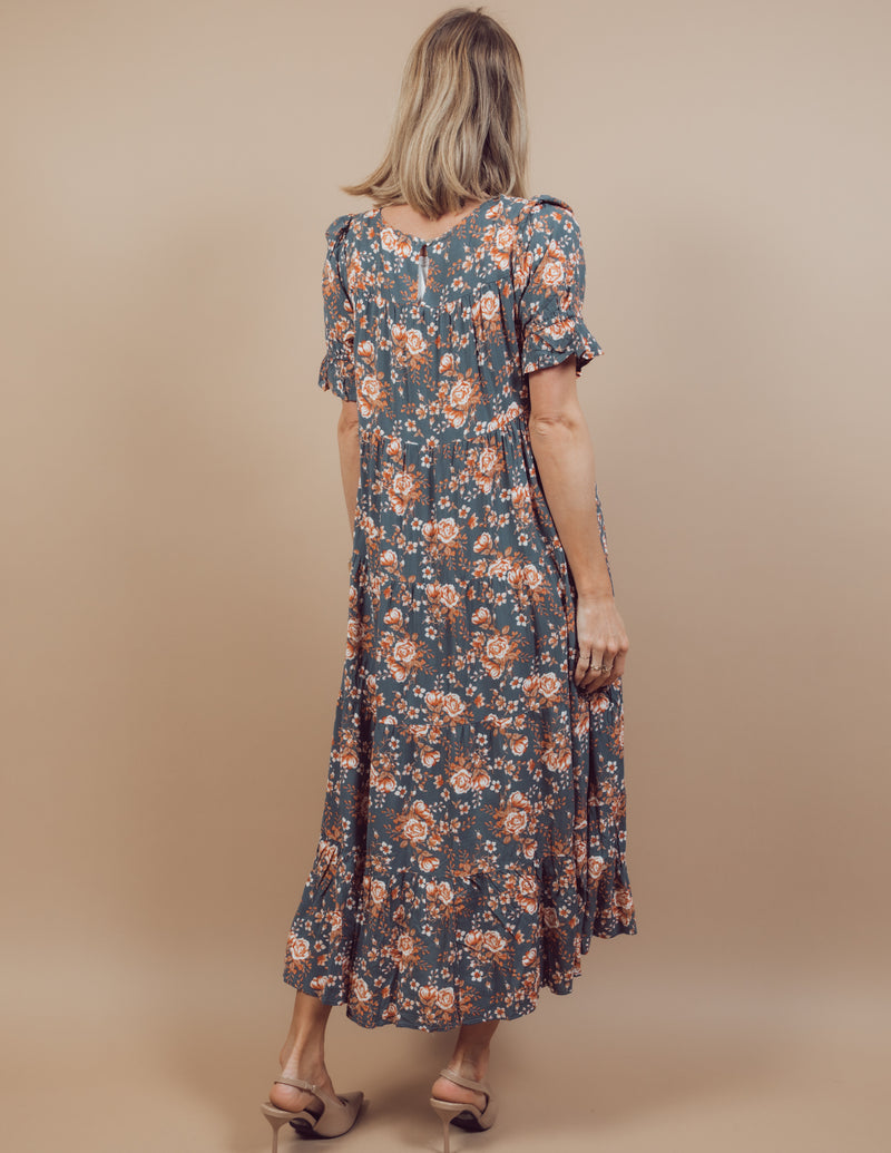 Helene Floral Midi Dress