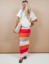 Angelica Striped Skirt