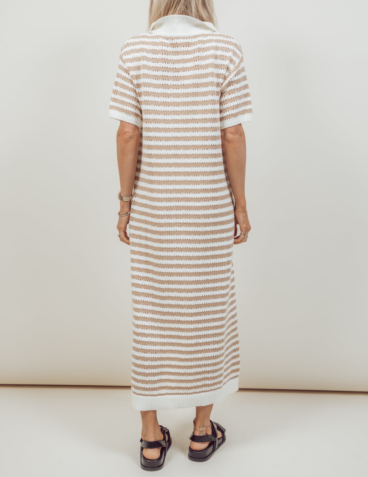 Billie Striped Midi Dress