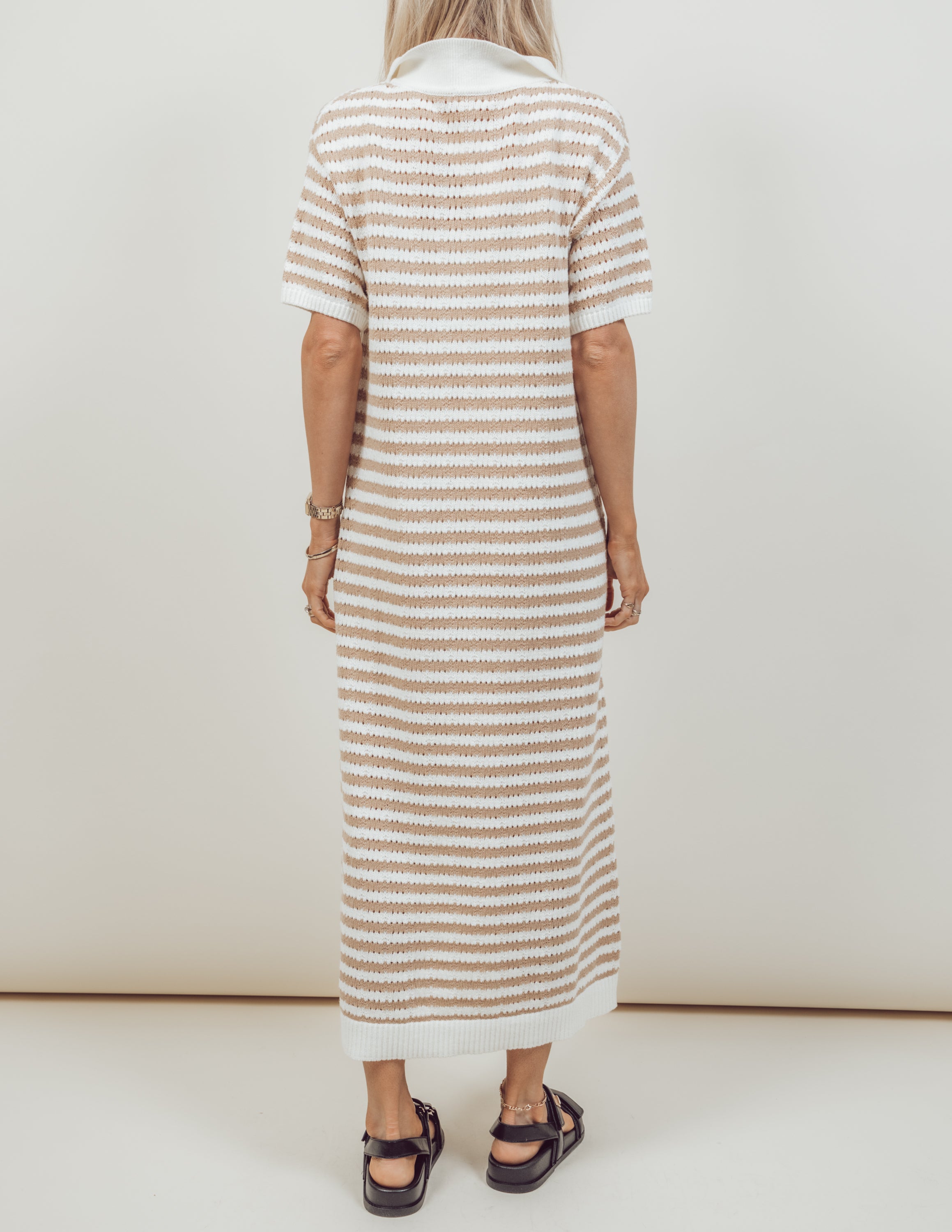 Billie Striped Midi Dress