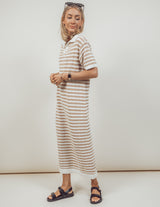 Billie Striped Midi Dress