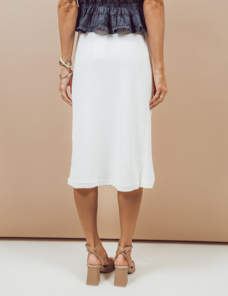 Callie Textured Midi Skirt