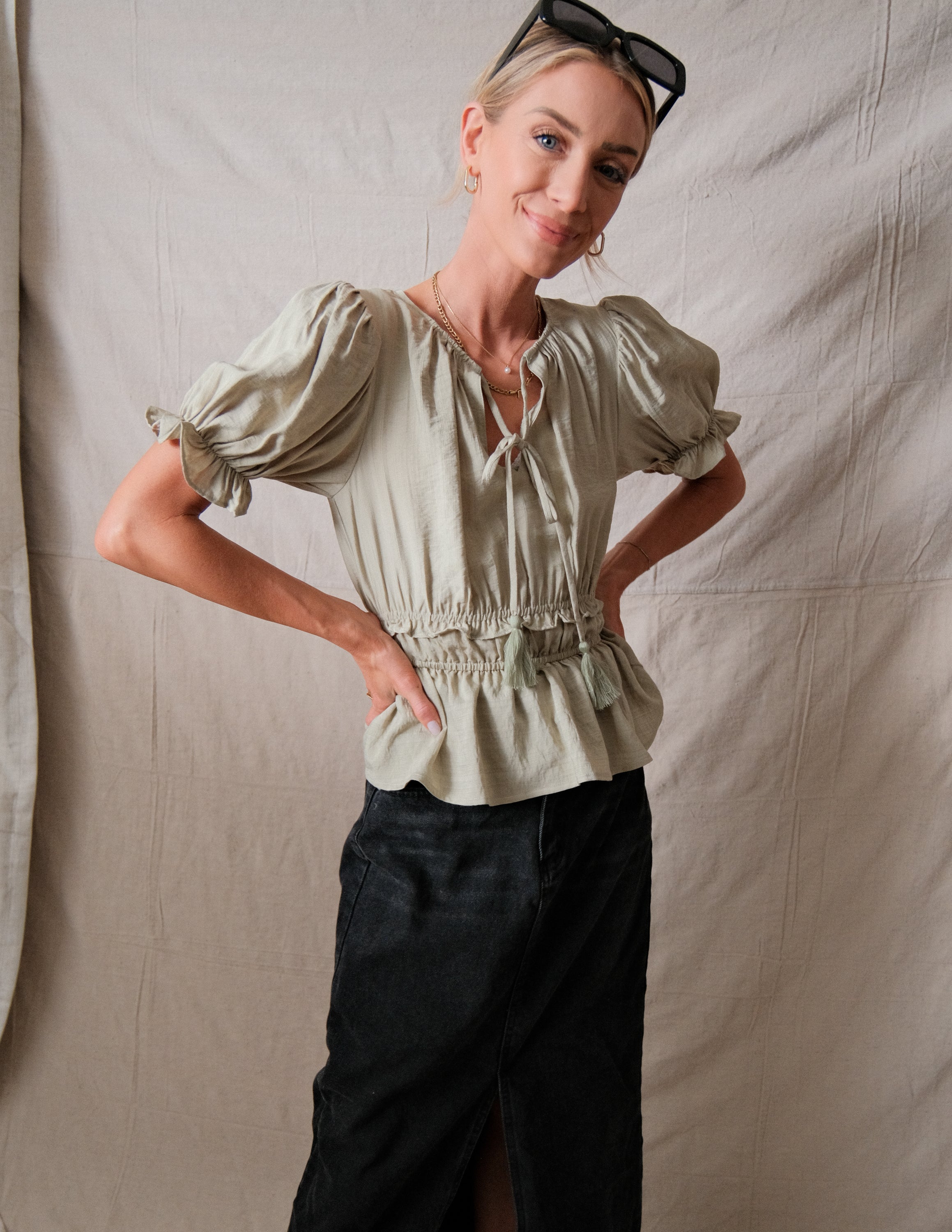 Angelica Ruffle Top