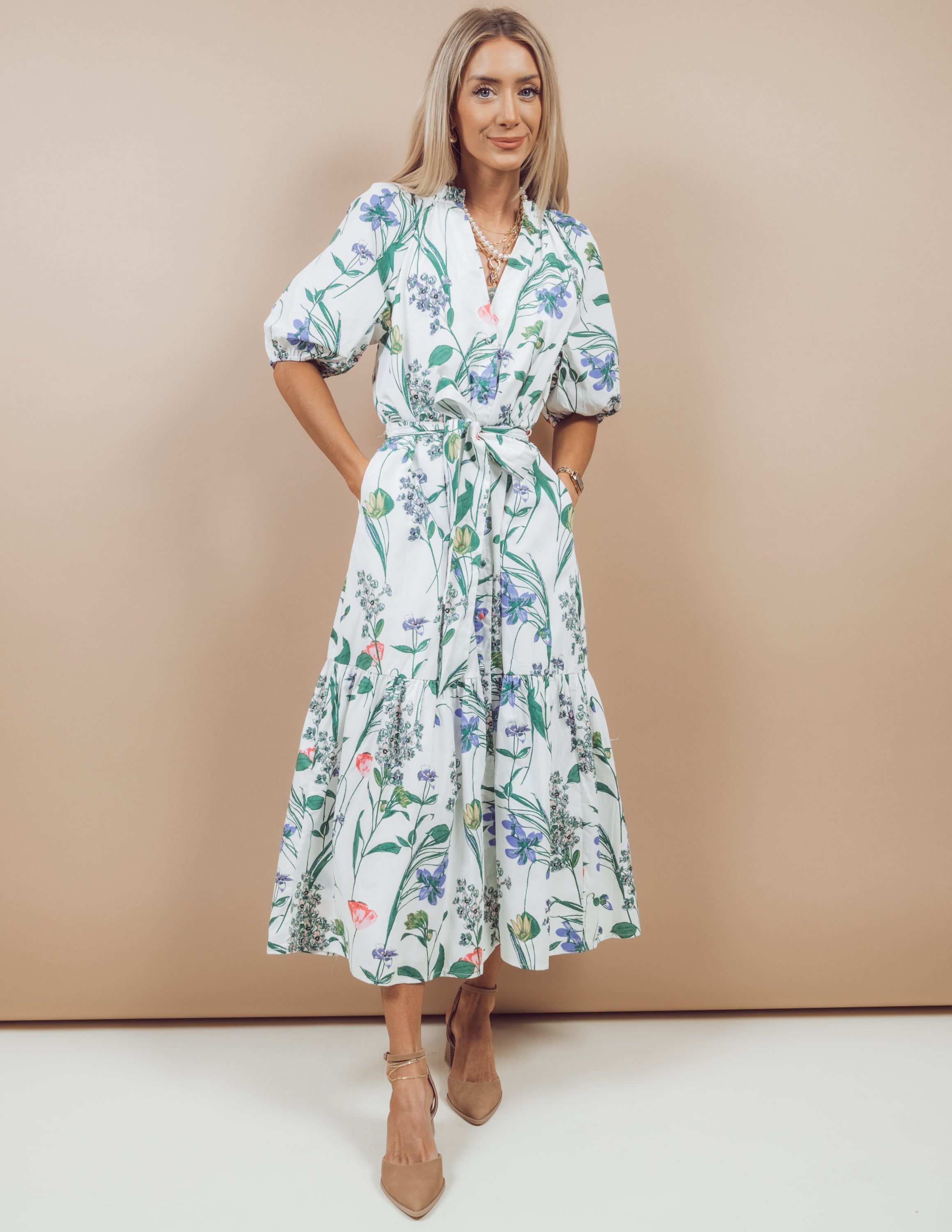 Clove Garden Midi Dress