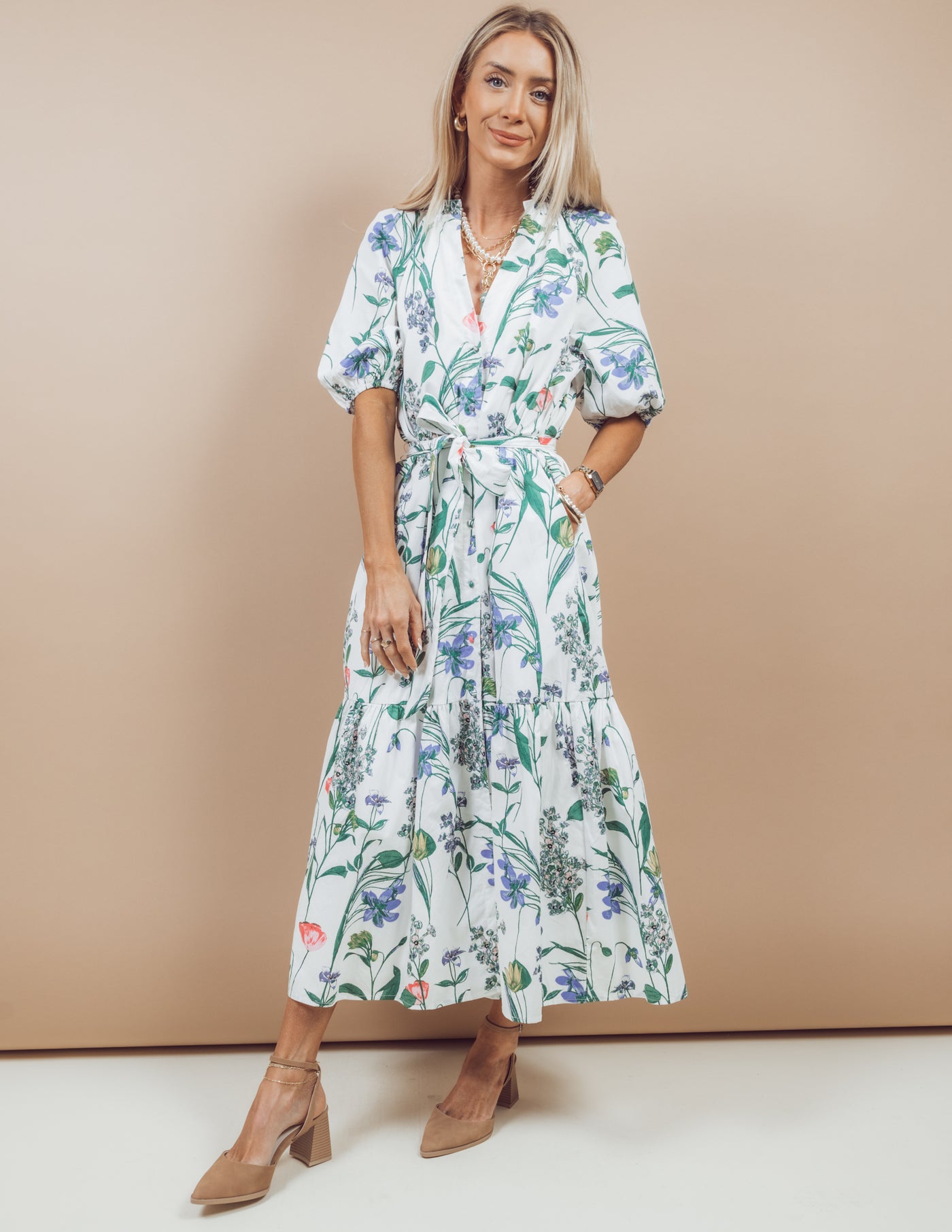 Clove Garden Midi Dress