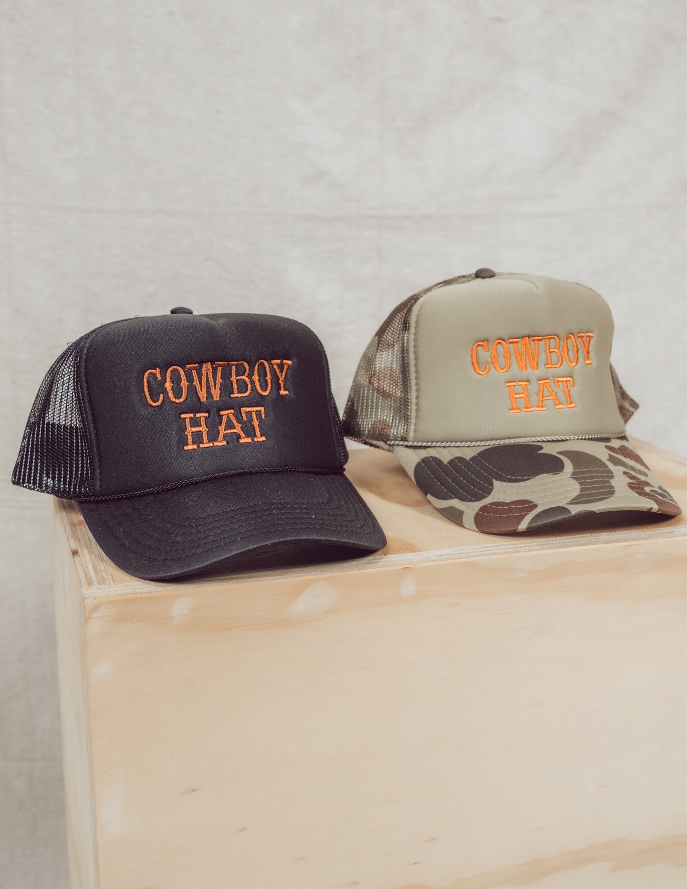 "Cowboy Hat" Embroidered Trucker Hat