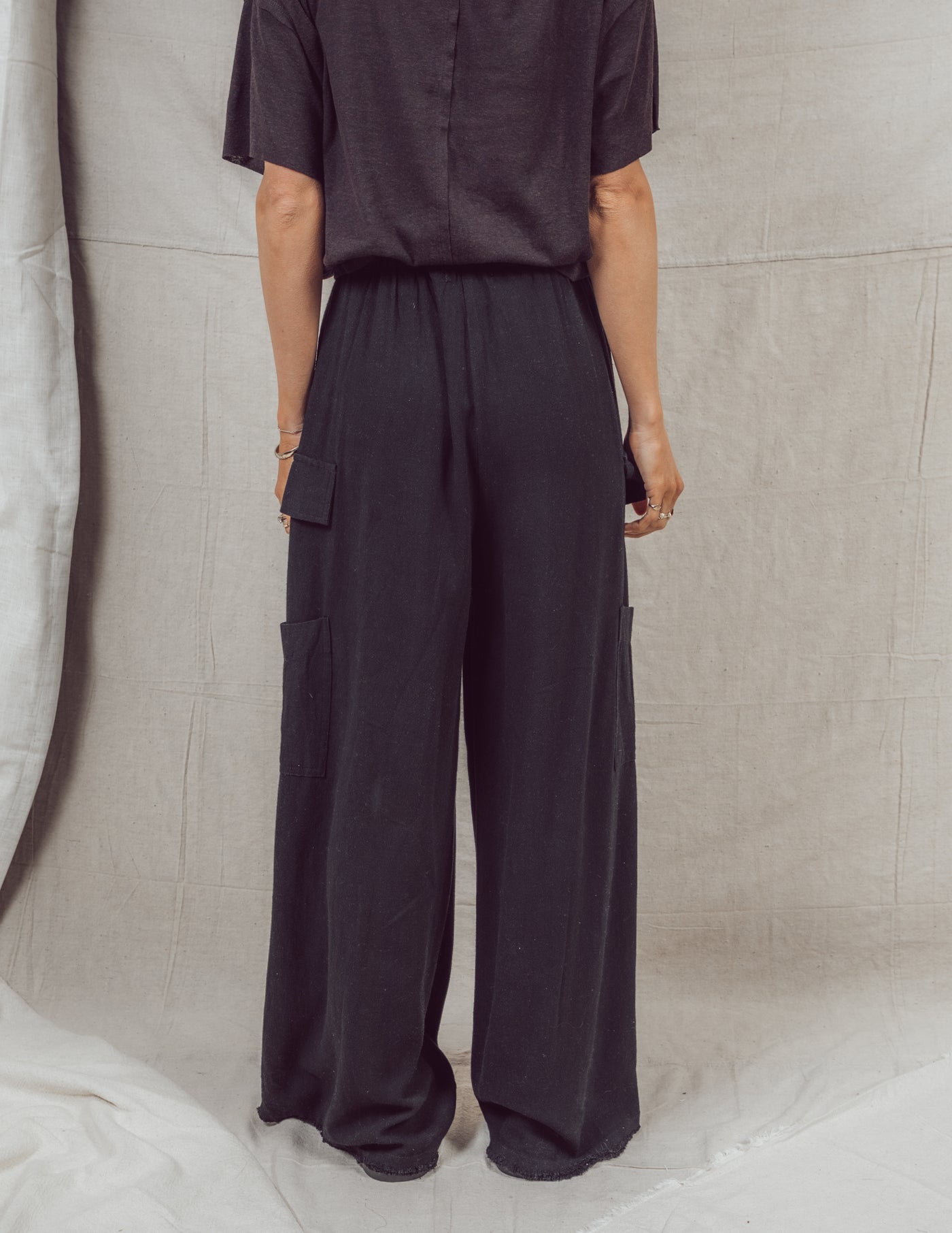 Lena Linen Cargo Pants