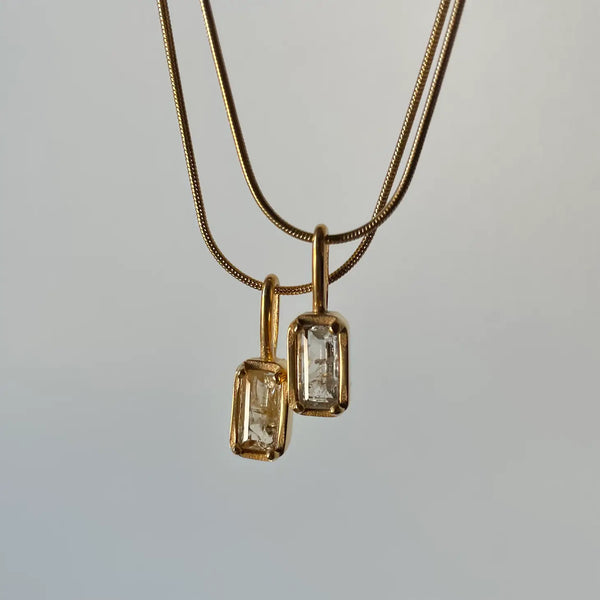 Topaz Gemstone Pendant Necklace