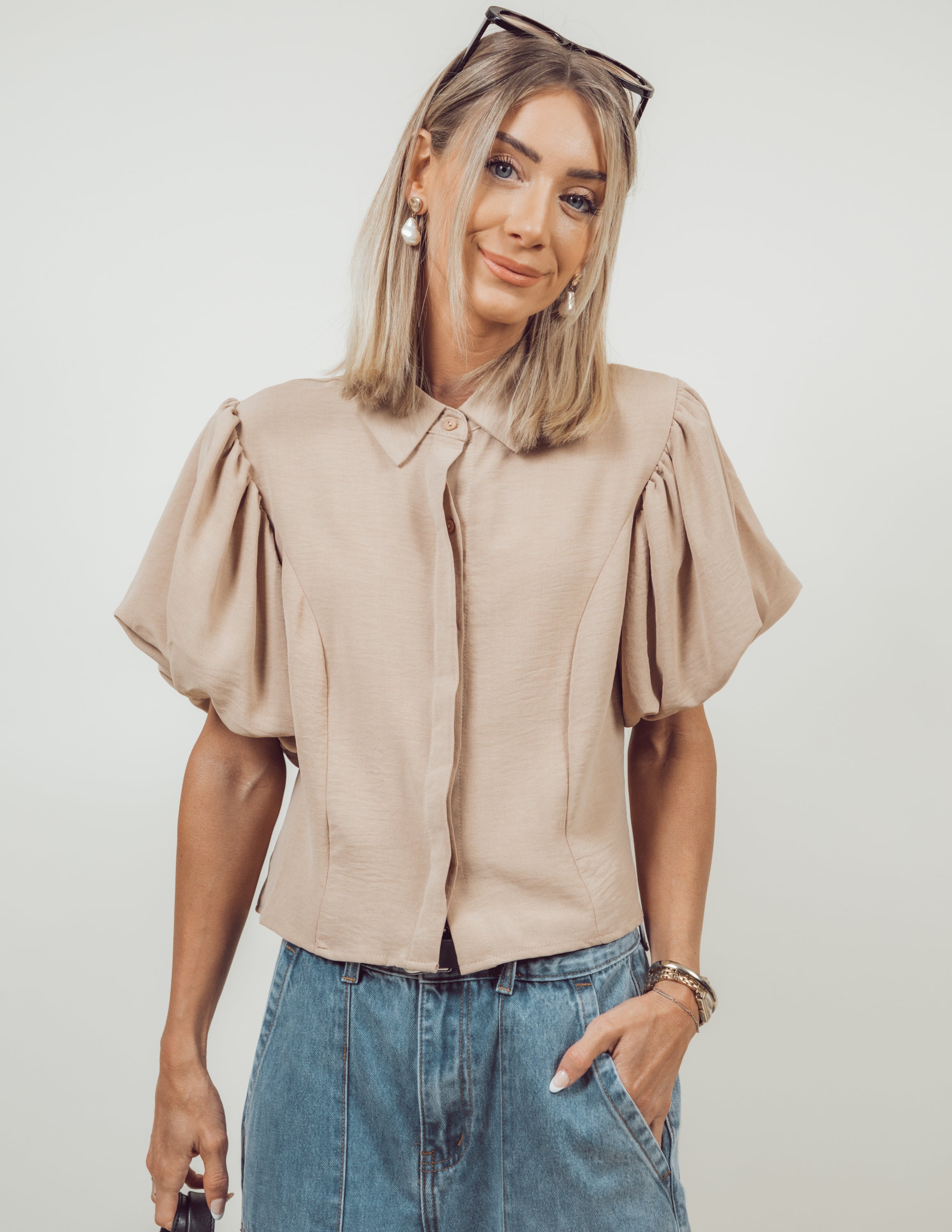 Talia Balloon Sleeve Top