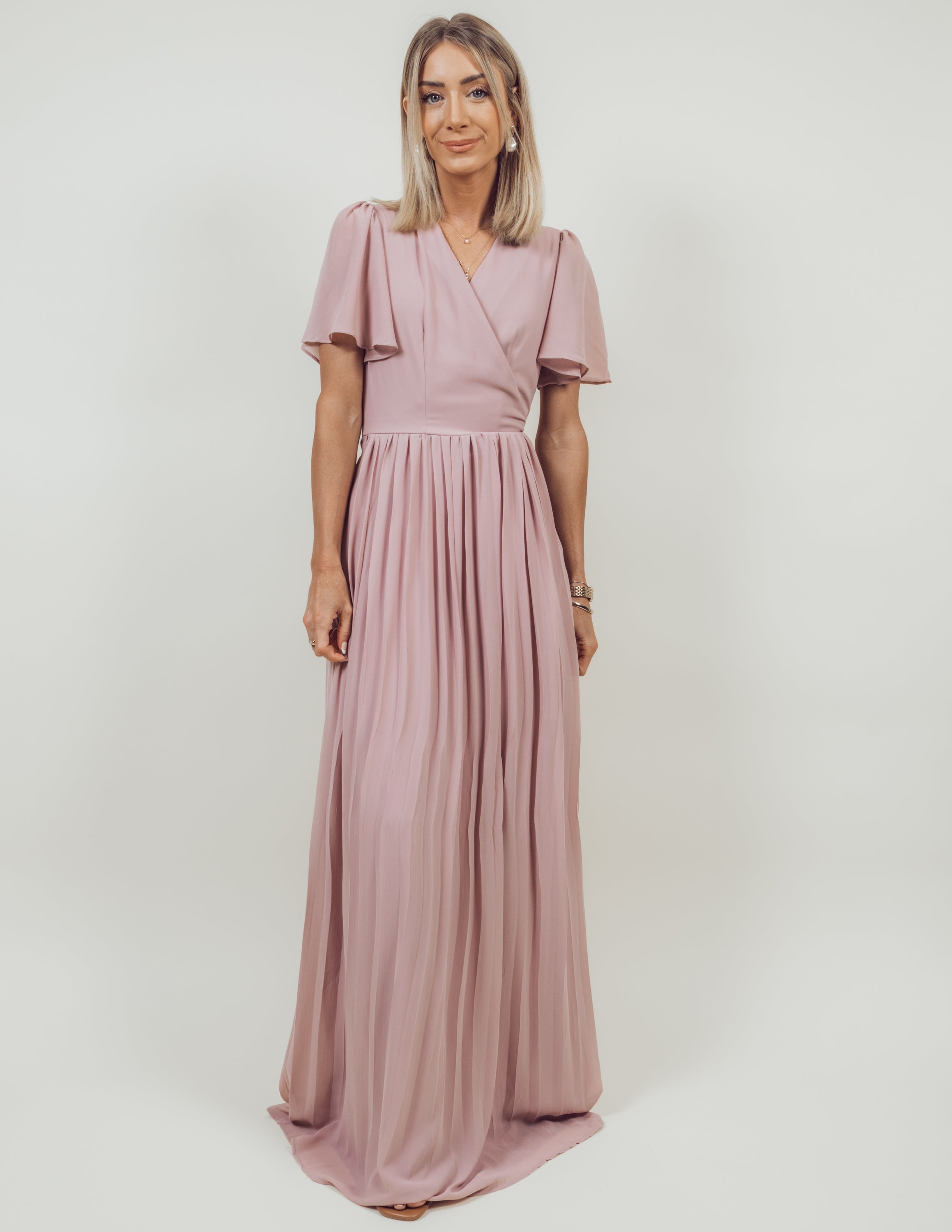 Brigitte Pleated Maxi Dress