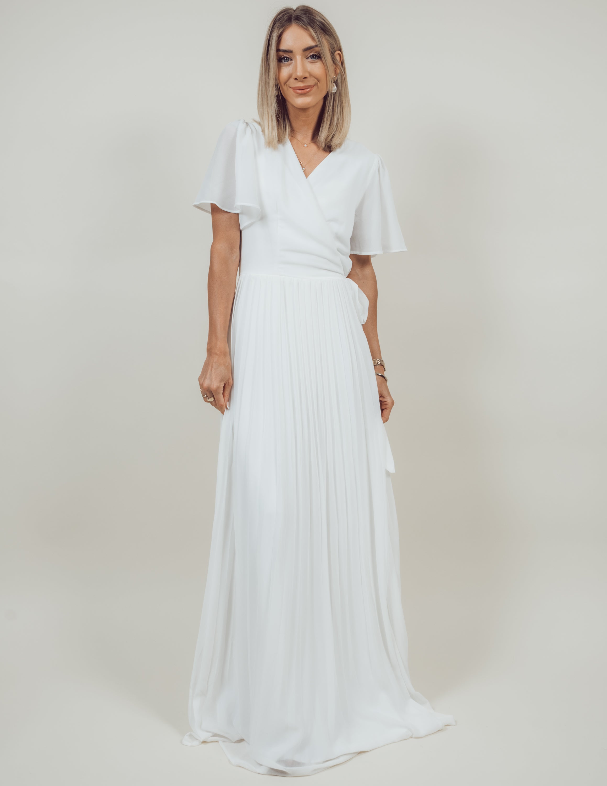 Brigitte Pleated Maxi Dress