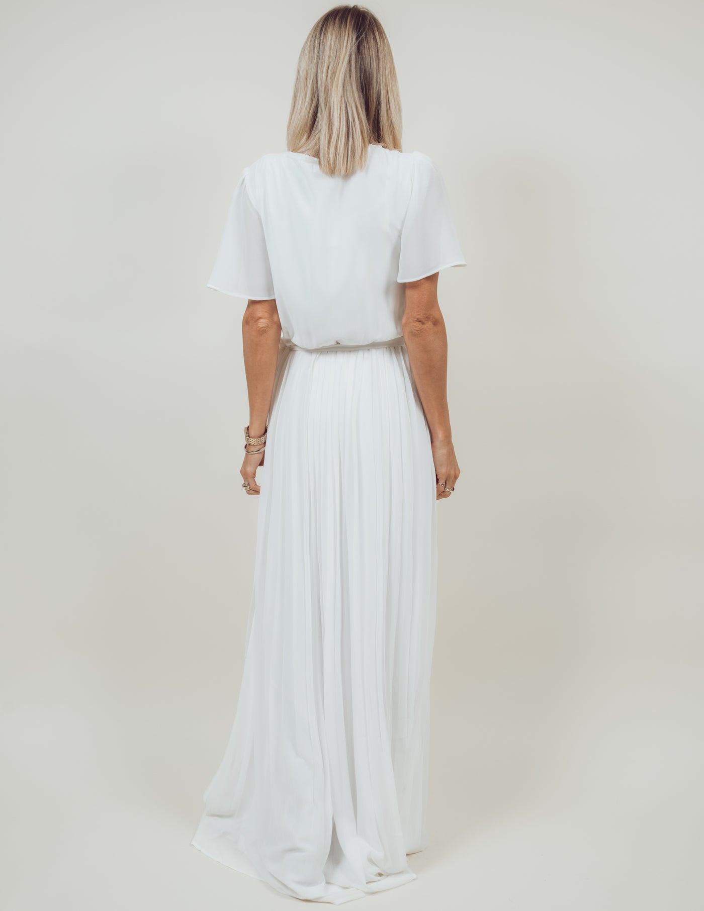 Brigitte Pleated Maxi Dress