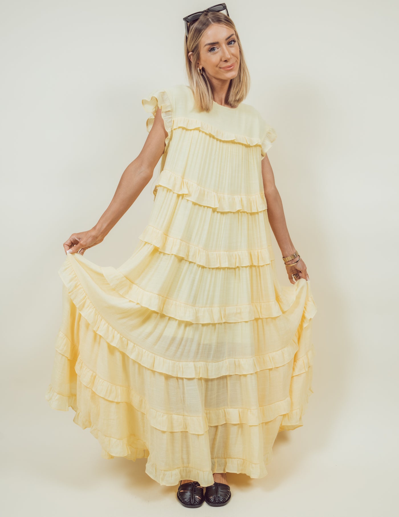 Betty Ruffle Tiered Dress · Shop Stevie