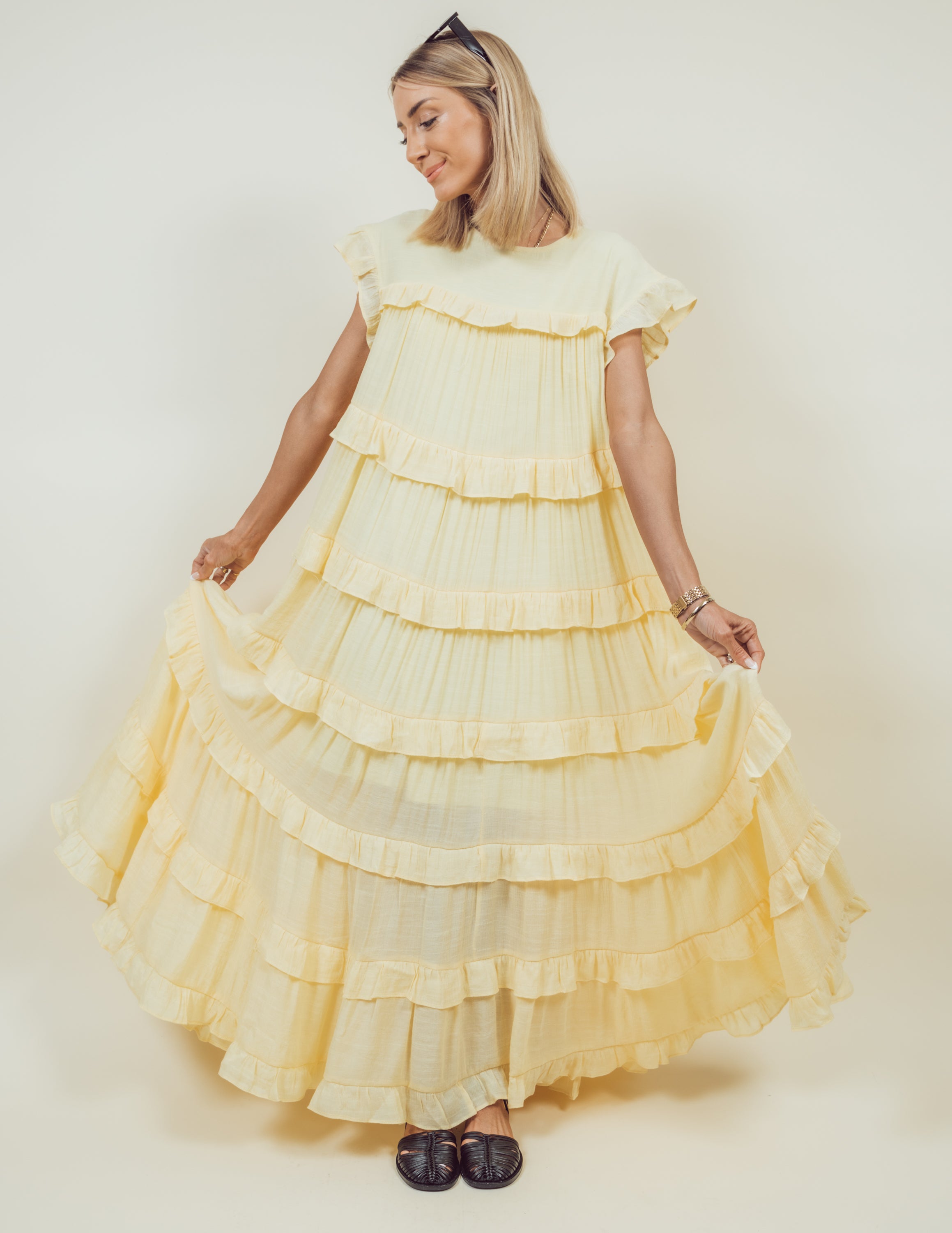 Betty Ruffle Tiered Dress