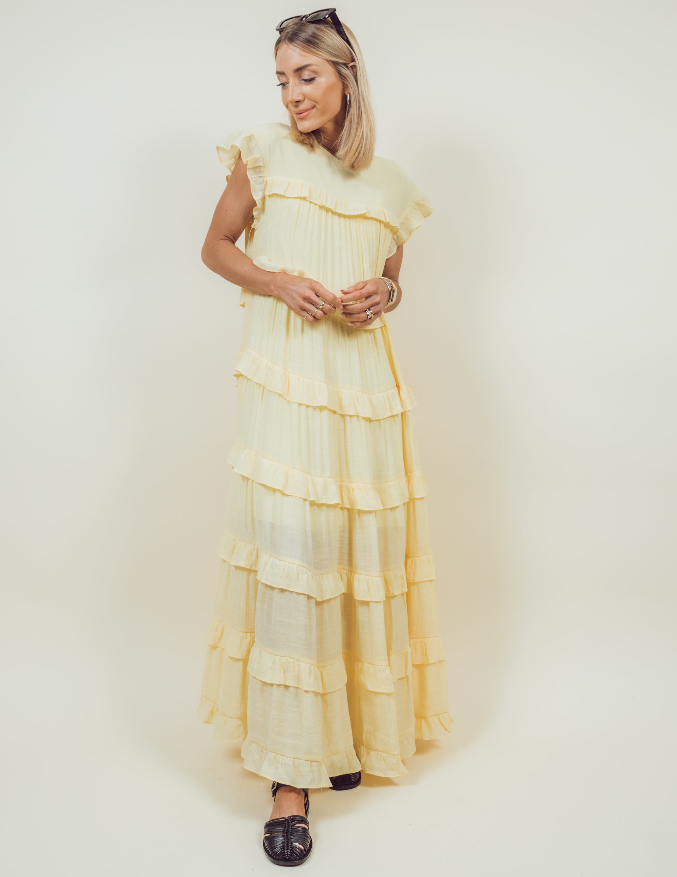 Betty Ruffle Tiered Dress · Shop Stevie