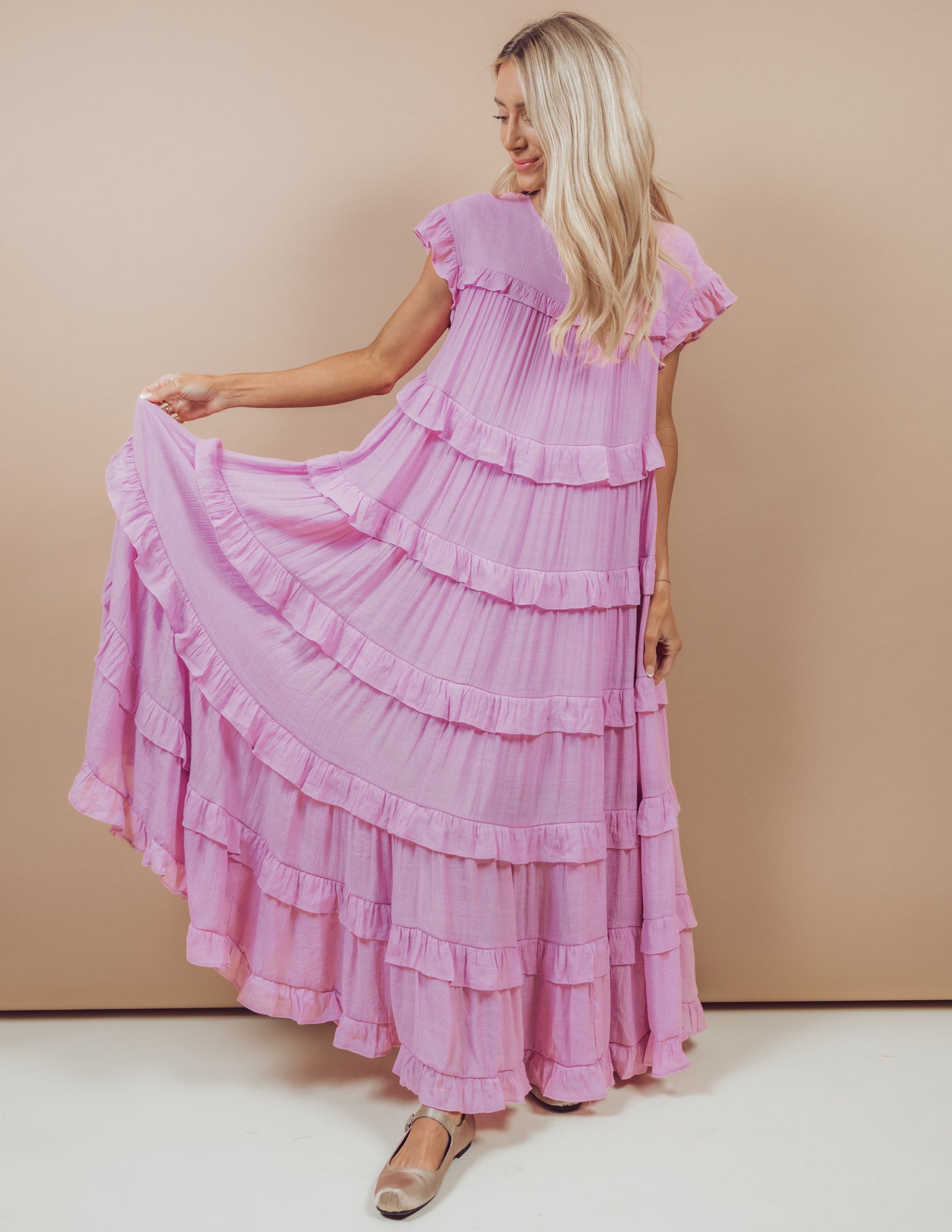 Betty Ruffle Tiered Dress