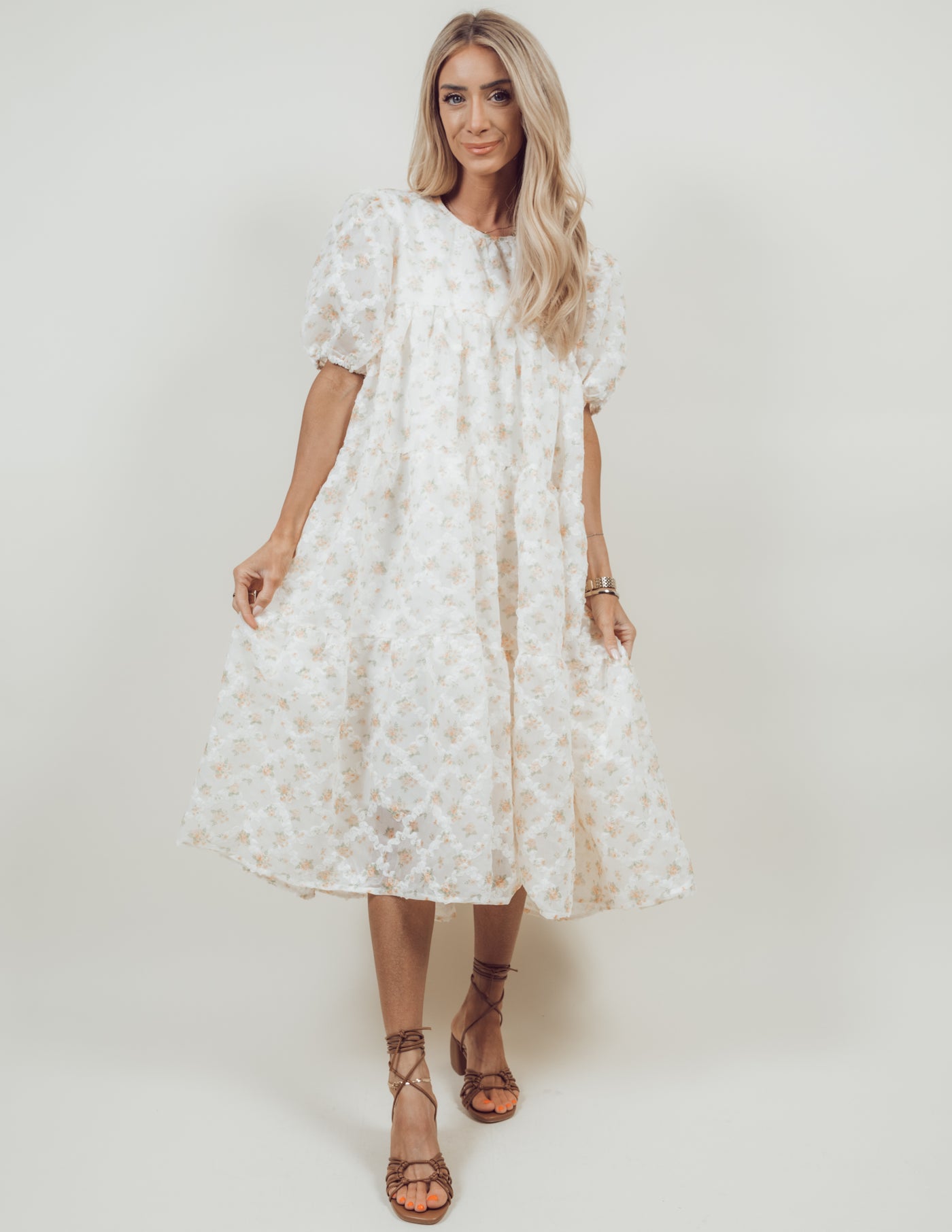 Amable Floral Midi Dress