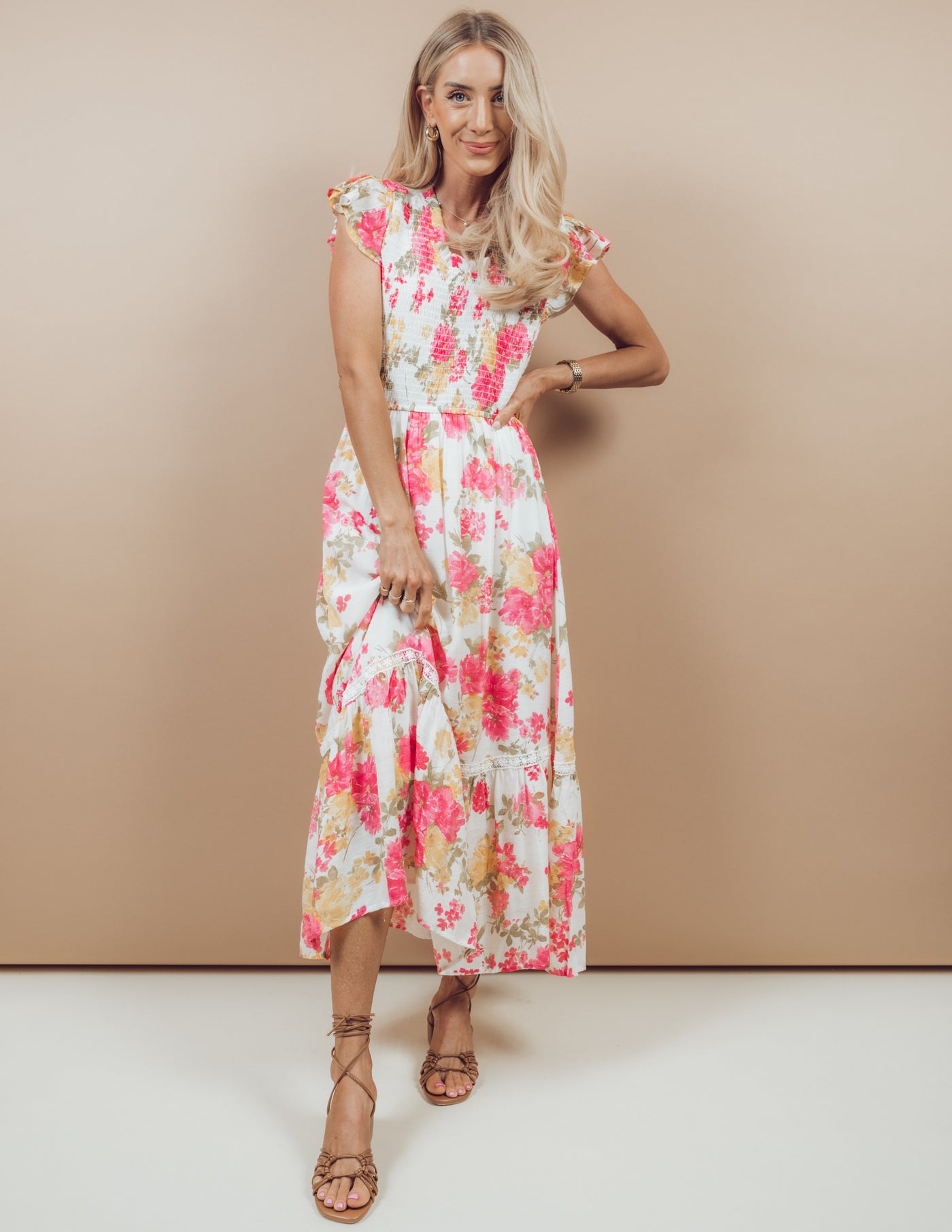 Elanora Floral Midi Dress