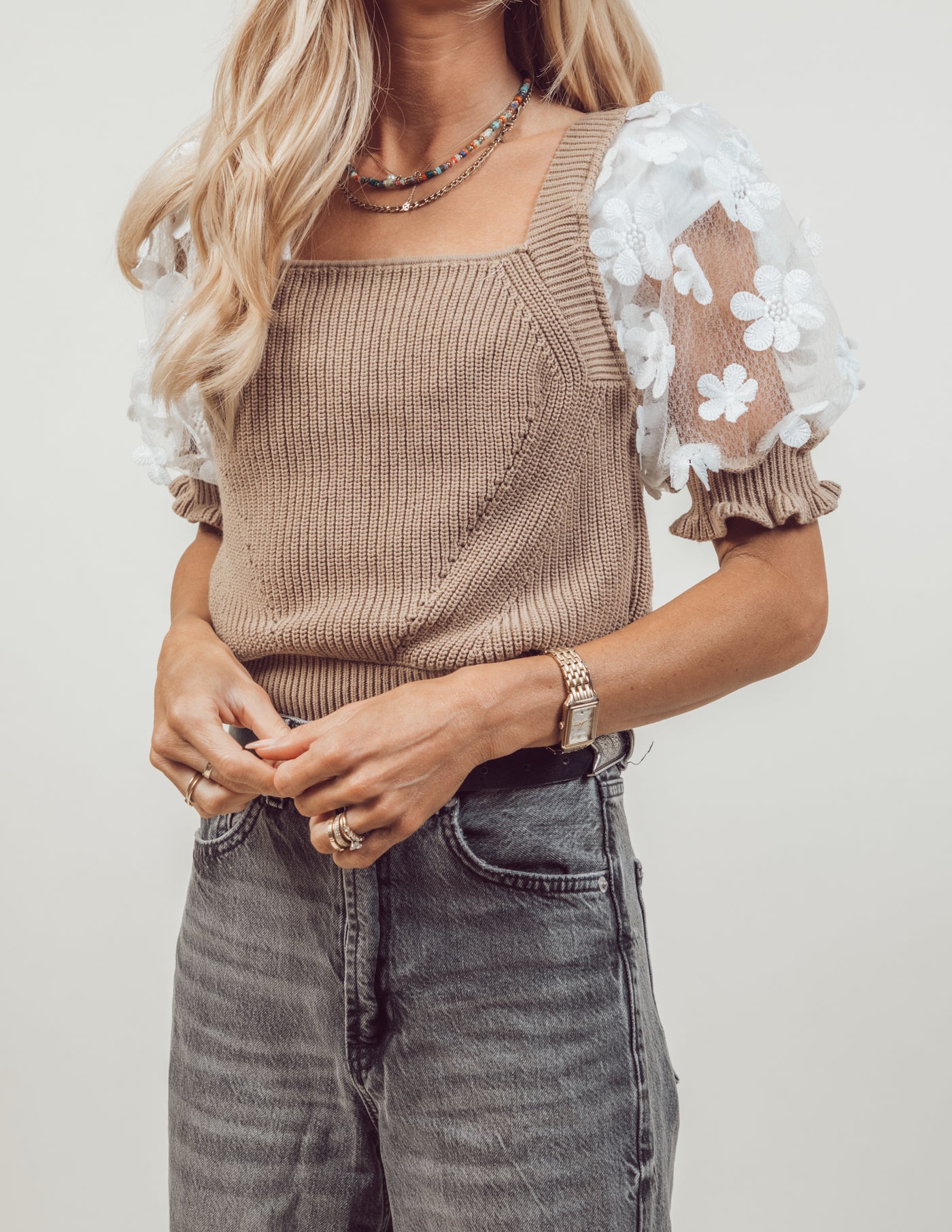 Abi Floral Lace Top