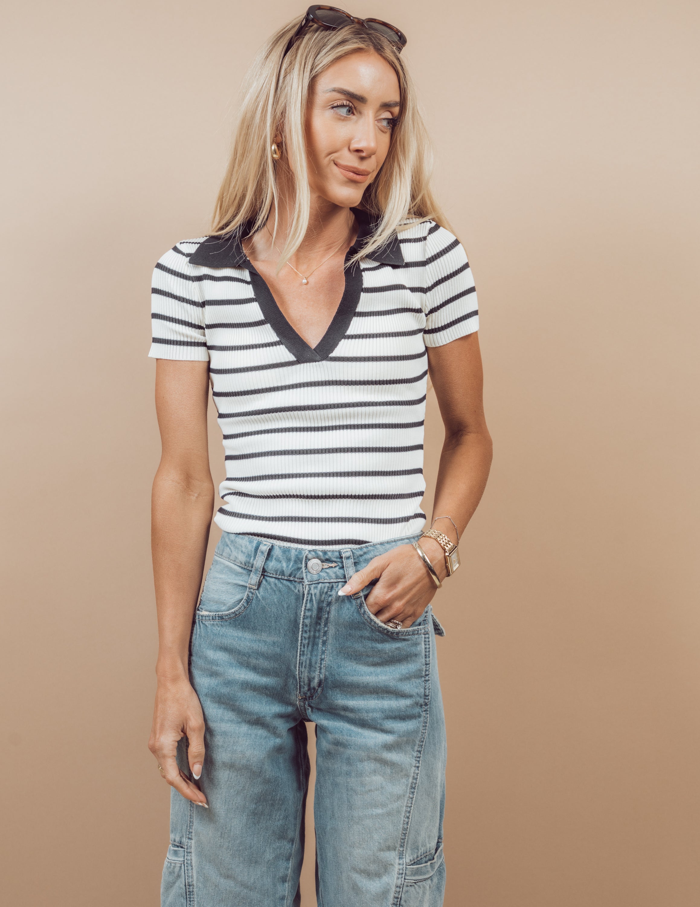 Darya Striped Top