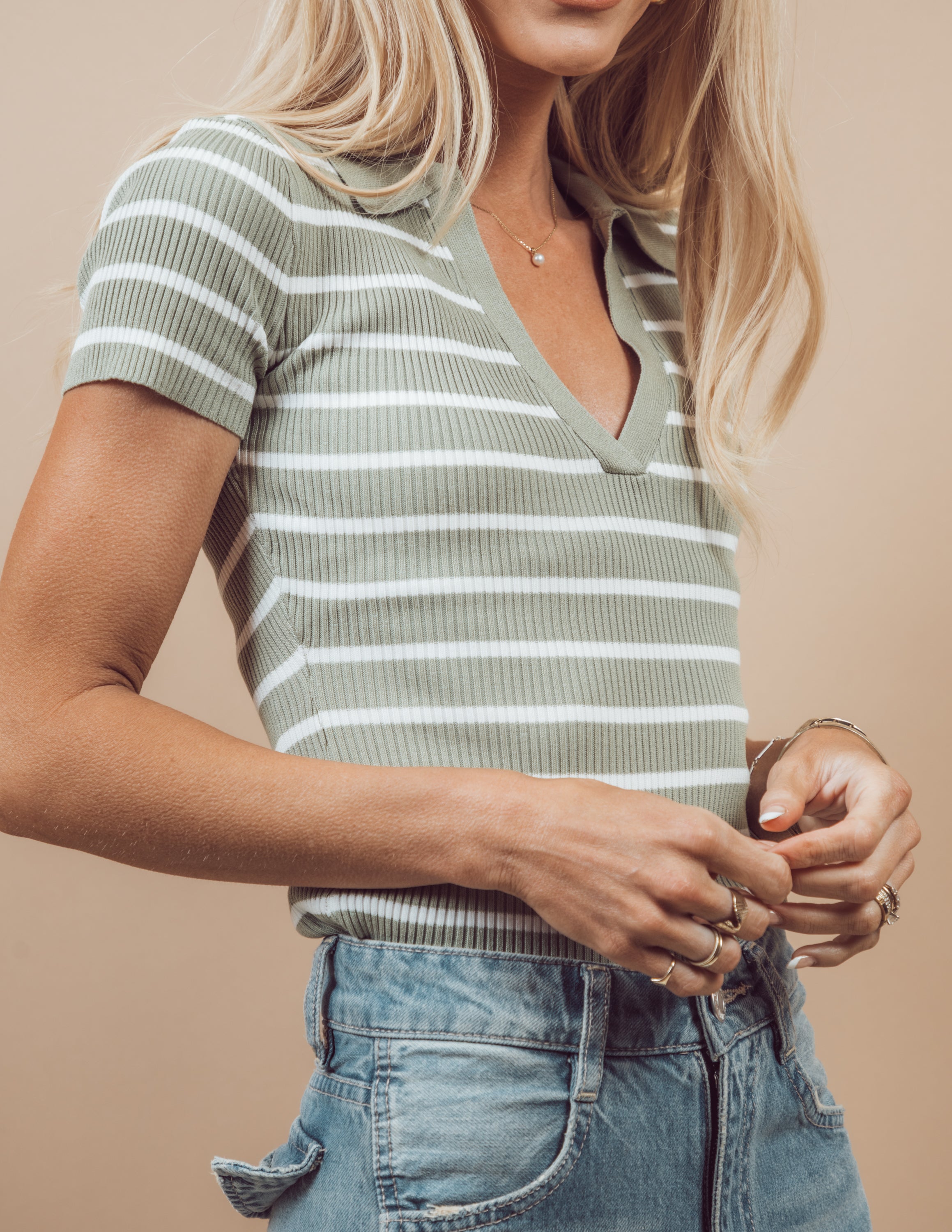 Darya Striped Top