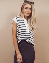 Katie Striped Vest