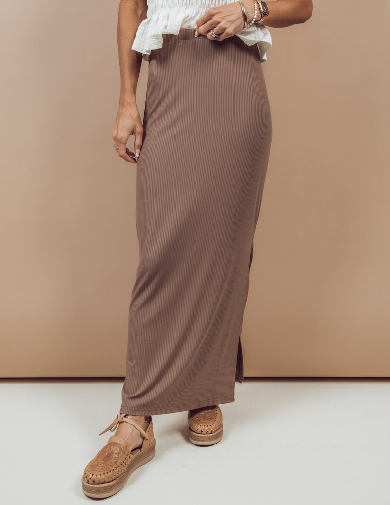 Sofie Ribbed Midi Skirt