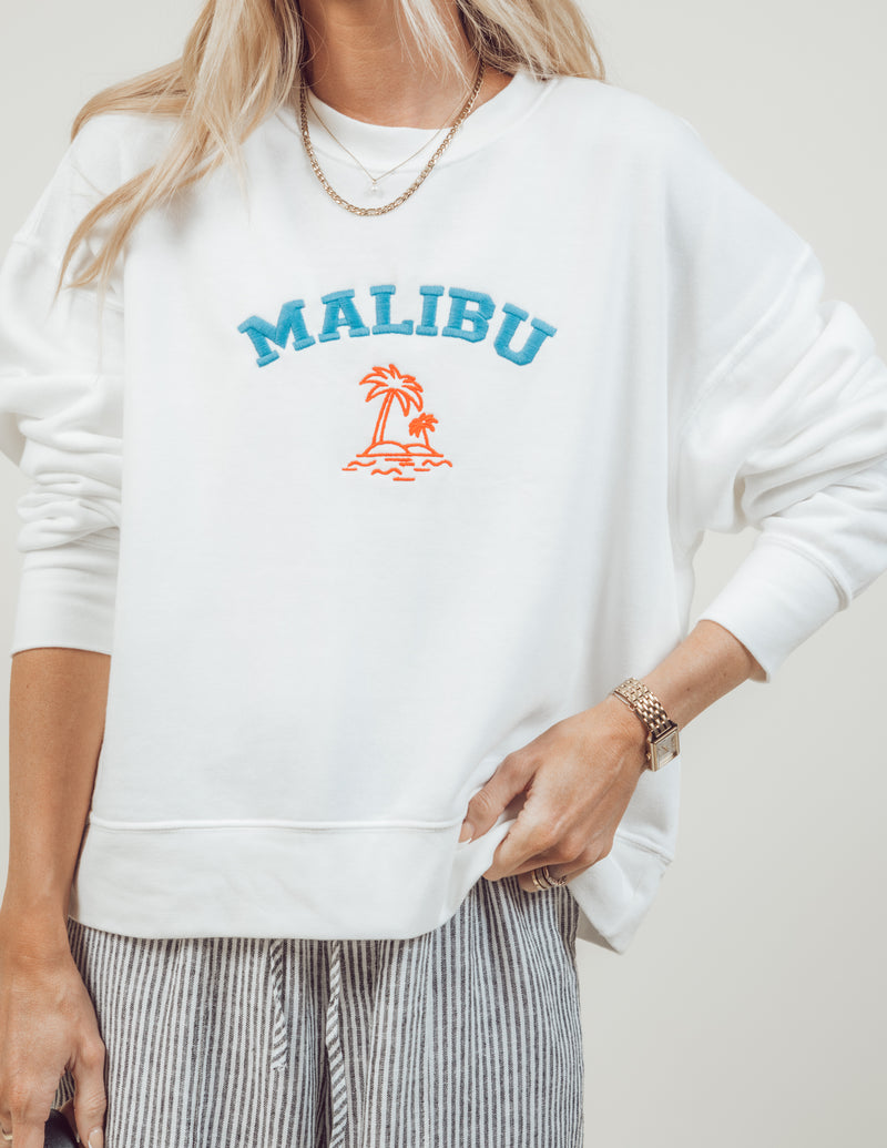 Malibu Beach Graphic Crewneck