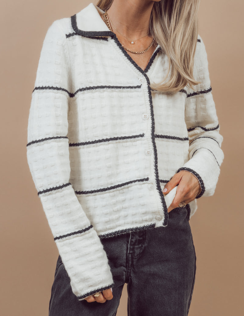 Greta Striped Cardigan