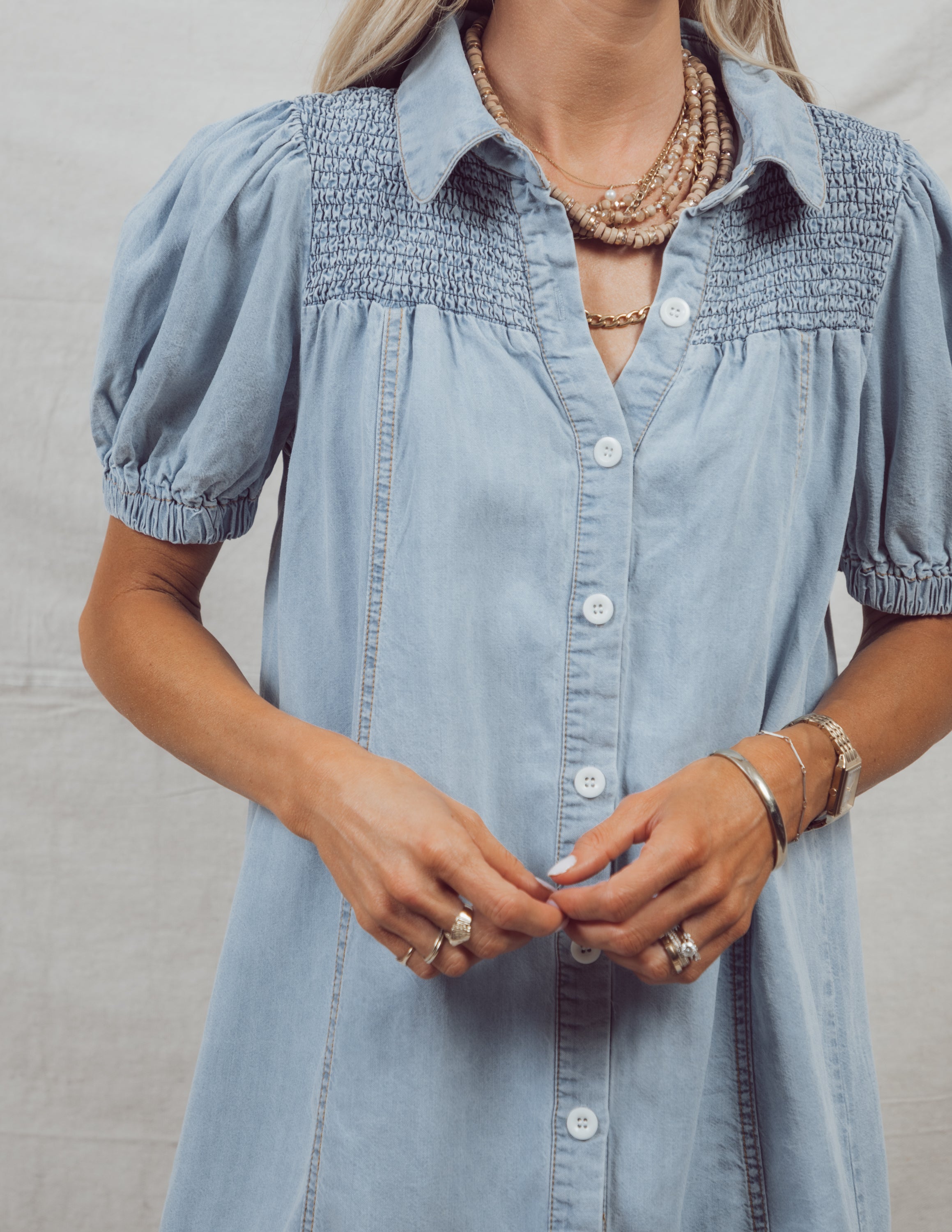 Paulina Denim Shirt Dress