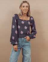 Cory Floral Sweater