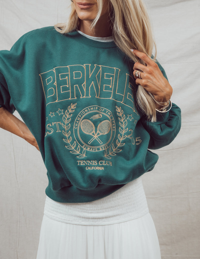 Tennis Club Embroidered Sweatshirt