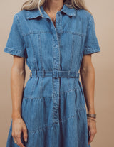 Mallory Tiered Denim Dress