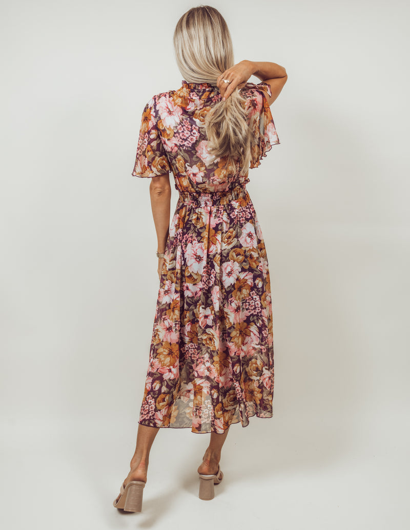 Brittany Floral Midi Dress