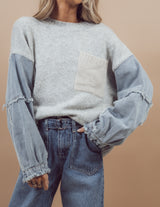 Michelle Denim Sweater