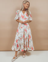 Floral Fantasy Midi Dress