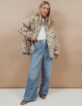 Josie Floral Sherpa Jacket