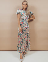 Julia Velvet Floral Dress