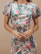 Julia Velvet Floral Dress