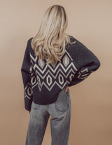 Geometric Cardigan Sweater