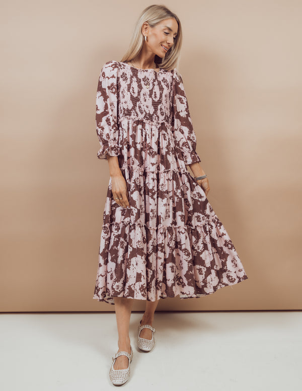 Esther Tiered Midi Dress