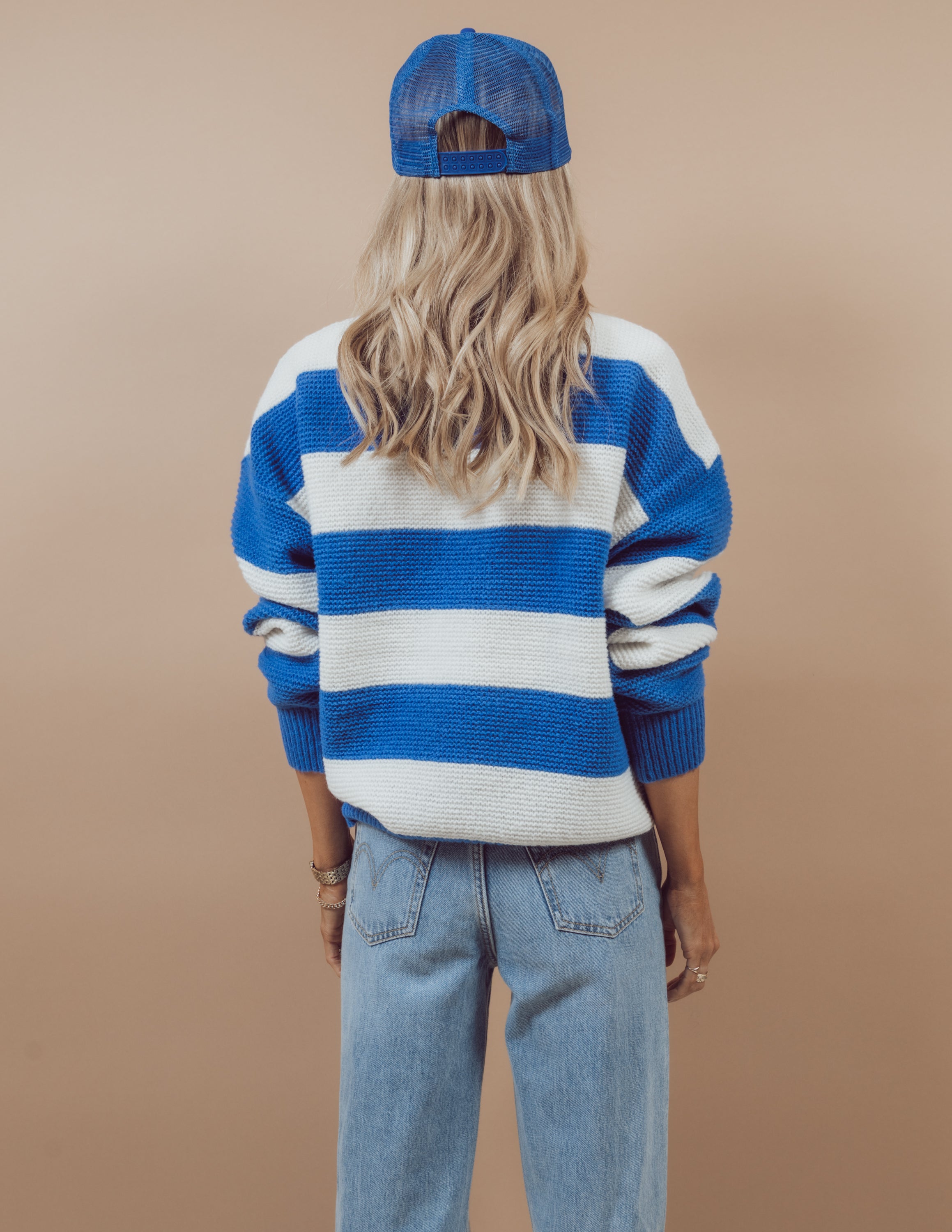 Game Day Striped Sweater