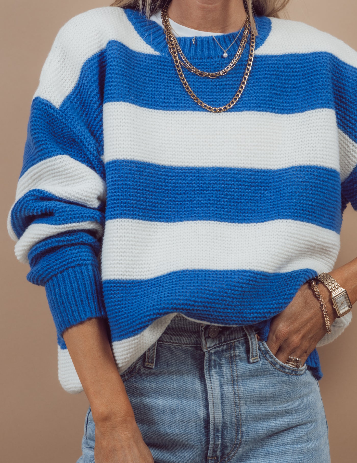Game Day Striped Sweater