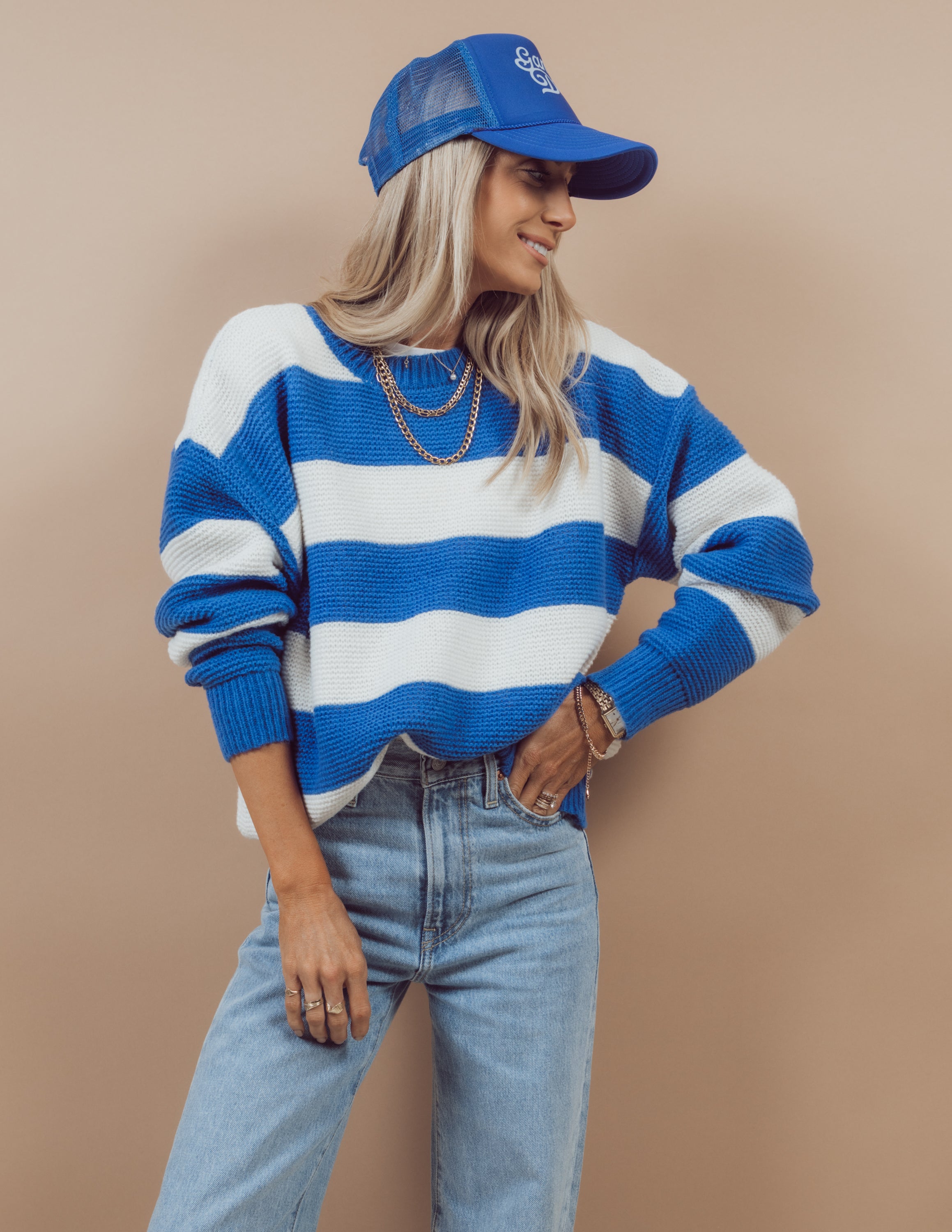 Game Day Striped Sweater