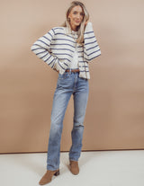 James Striped Cardigan