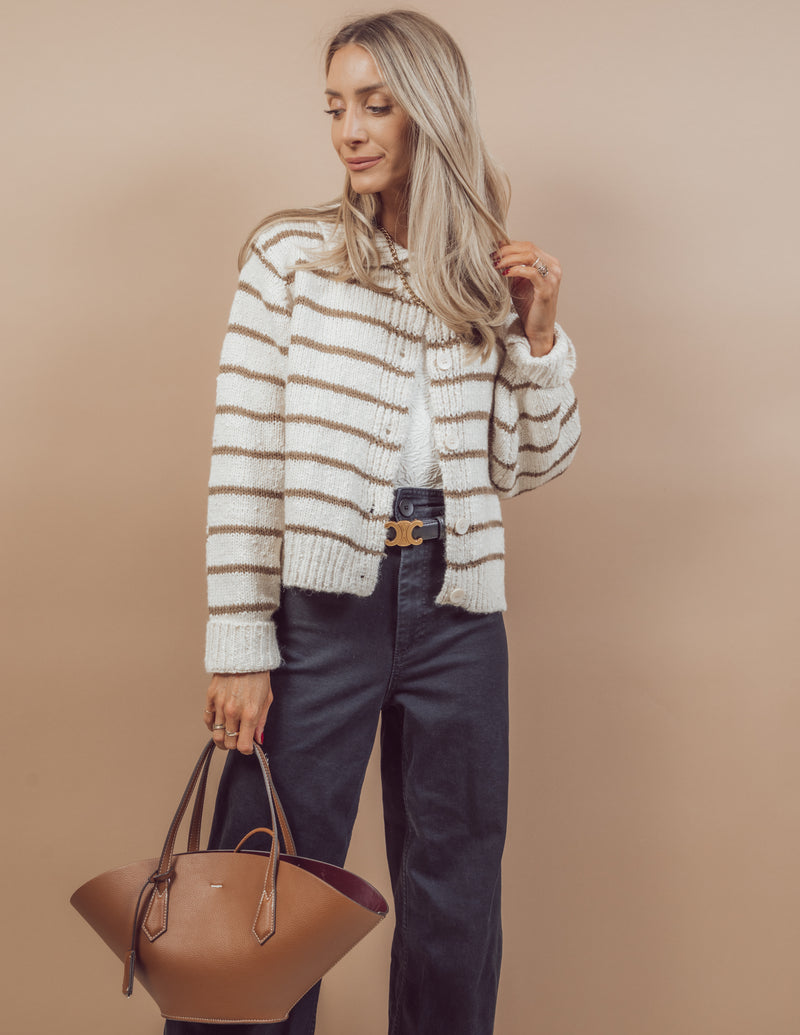 James Striped Cardigan