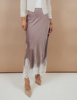 Evelyn Satin Skirt