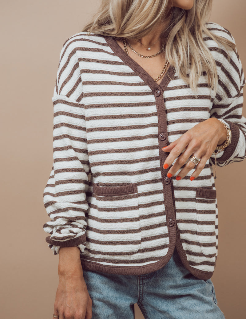 Jessica Striped Cardigan